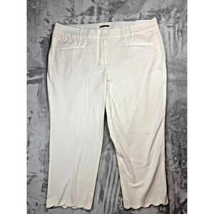 NWT Lane Bryant The Allie Slim Crop Size 16/R Scallop Hem Cotton Blend